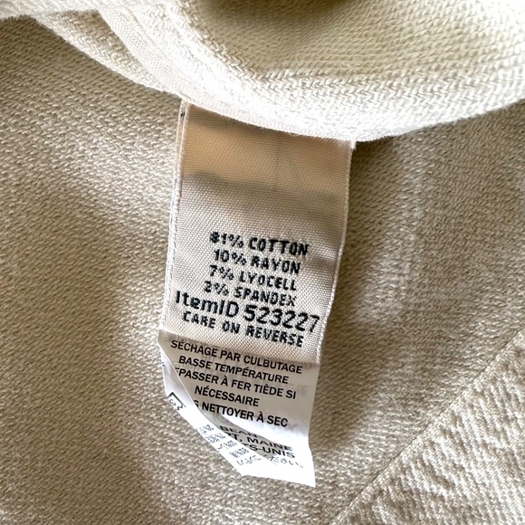 NWT LL Bean Stretch Barn Jacket Women’s XL Sailcloth Cream Chore Coat Chic Fall - Picture 7 of 10